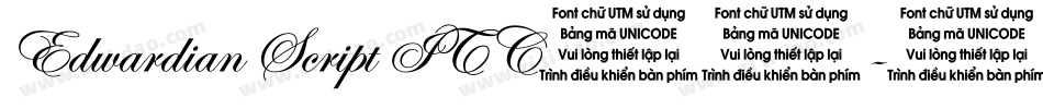 Edwardian Script ITC字体字体转换